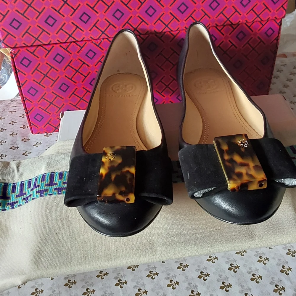 Tory Burch‎ Chase Ballet Matte Glove Napa Shoho Luxe Shoes